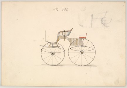 Design for 4 seat Phaeton, no top, no. 138 MET DP877079