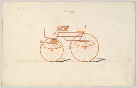 Design for 4 seat Phaeton, no top, no. 689 MET DP877100
