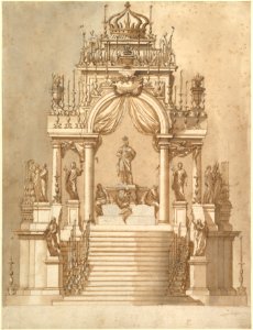 Design for a Catafalque for King Philip IV of Spain MET DP820622