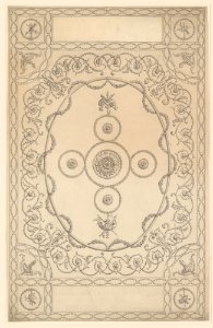 Design for a Ceiling, an Oblong with an Oval Center MET DP244876