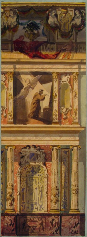 Design for a Bay of a Side Wall, Château de Béhourt MET 67.827.61