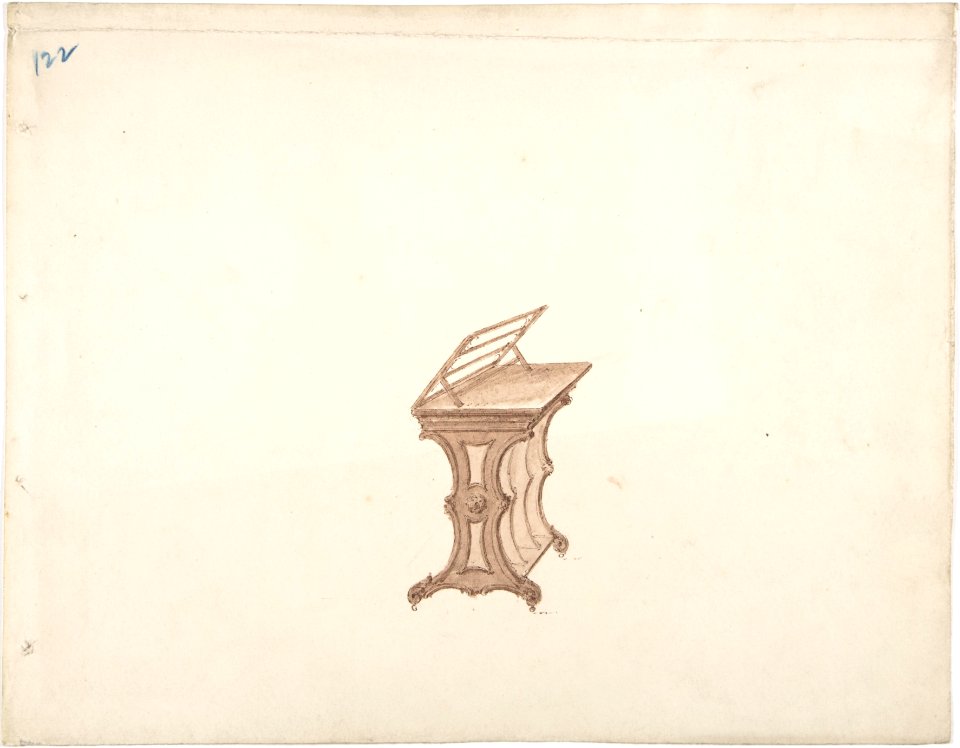 Design for a Bookstand on Casters MET DP807260