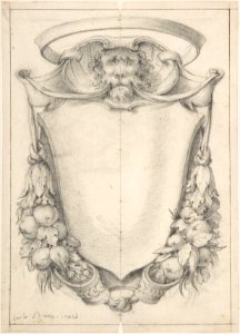 Design for a Cartouche with a Lion's Head and Nimbus MET DP808003
