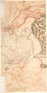 Design for a Cartouche with Acanthus Scrolls from which Female Figures Emerge MET DP804531