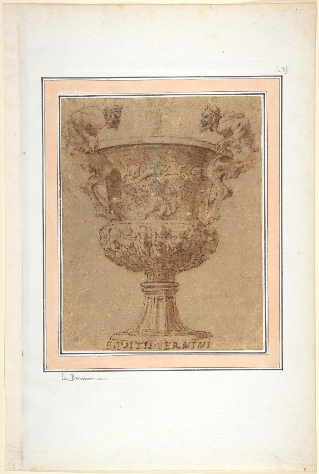 Design for an Urn with Satyrs for Handles. MET DP807879