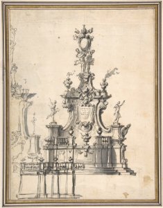 Design for a Catafalque or a Tomb Monument MET DP803649