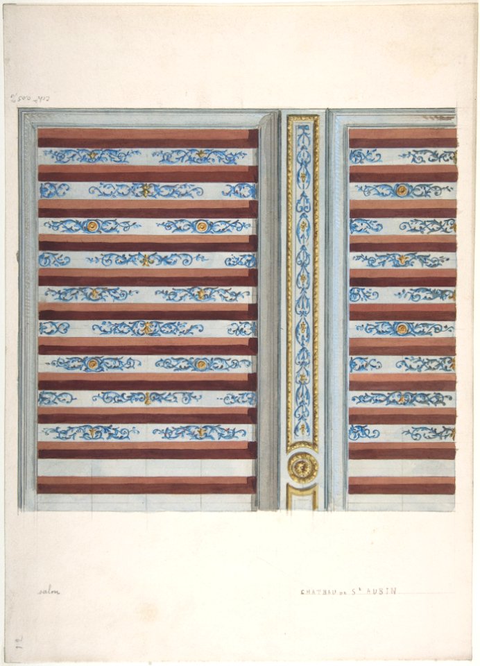 Design for Ceiling, Château de St. Aubin MET DP806937