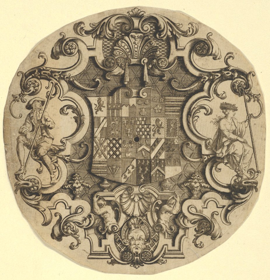 Design for an Ornamental Crest for Silver Plate MET DP836055