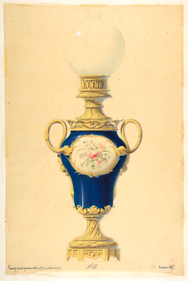 Design for an Oil Lamp MET DP812482