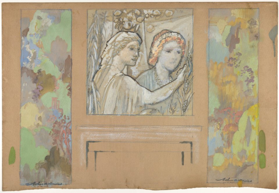 Design for an Overdoor Painting and Two Wall Panels MET DP830905