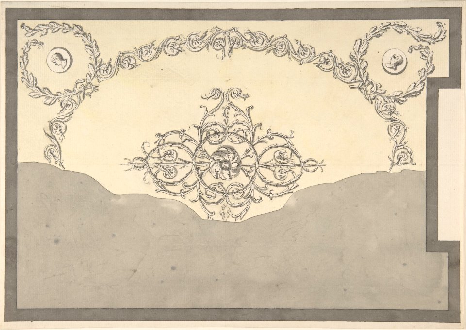 Design for Ceiling, either for 13 Berners Street, Westminster, London, or Whitton Park, Middlesex MET DP804093