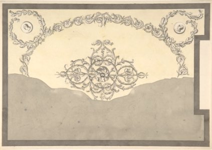 Design for Ceiling, either for 13 Berners Street, Westminster, London, or Whitton Park, Middlesex MET DP804093
