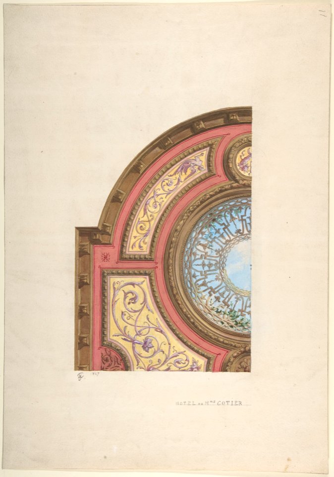 Design for Ceiling, Hôtel Cottier MET DP806888