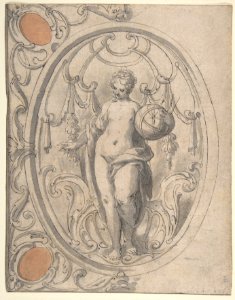 Design for an Ornamental Panel with the Figure of Astronomy MET DP802945