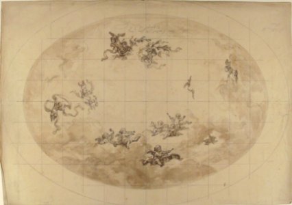 Design for an Oval Ceiling, probably for Pless Residence MET 67.827.152