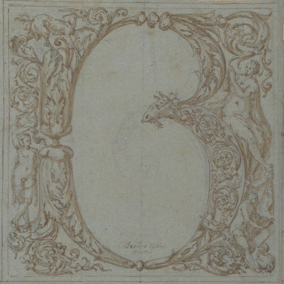 Design for an Ornamental Initial- B MET 1972.135