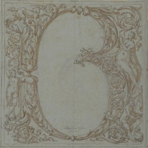 Design for an Ornamental Initial- B MET 1972.135