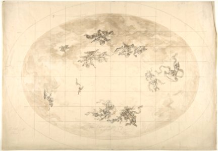 Design for an Oval Ceiling, probably for Pless Residence MET DP811127