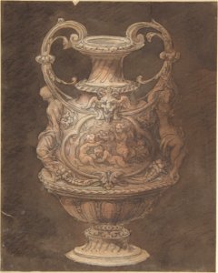 Design for an Urn with Four Putti in Central Cartouche MET DP803944