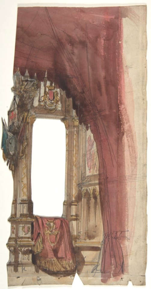Design for a Stage Set at the Opéra, Paris MET DP810189