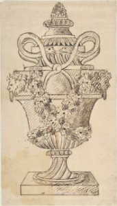 Design for an Urn (recto); Sketches (verso) MET DP808599