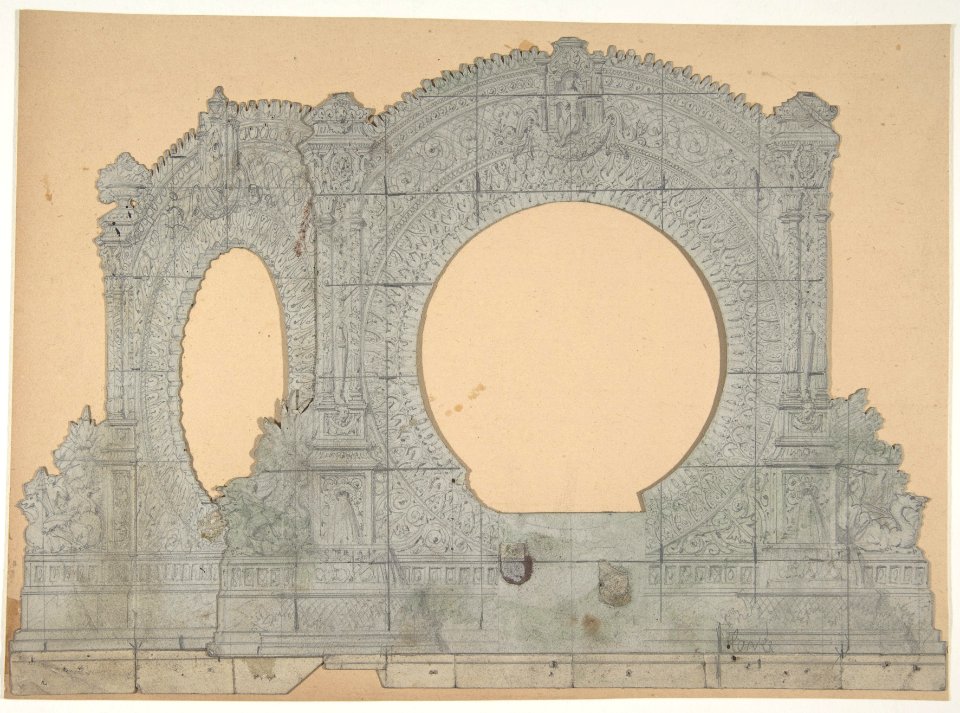 Design for a Stage Set at the Opéra, Paris MET DP810186
