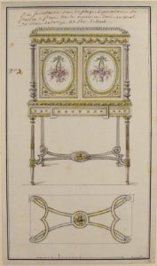 Design for an Upright Drop-Front Secretary MET 59.611.4