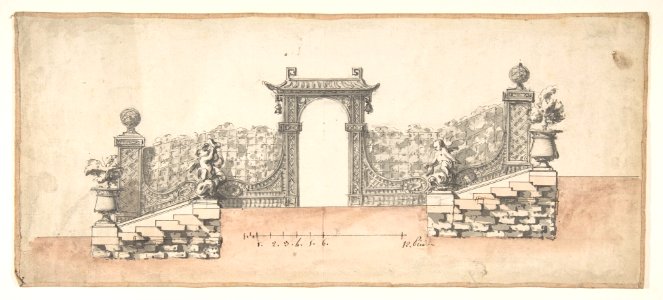 Design for an Ornamental Doorway Leading to a Garden MET DP808623