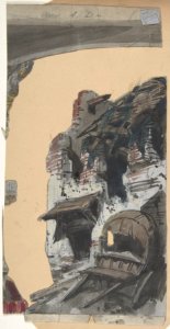 Design for a Stage Set at the Opéra, Paris MET DP810162