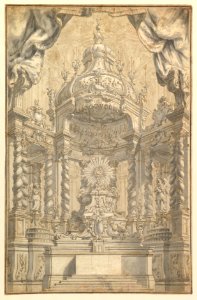 Design for Altar Decorations for a Liturgical Celebration MET DP820529