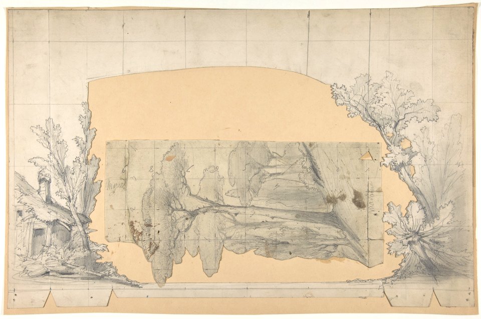 Design for a Stage Set at the Opéra, Paris MET DP810176