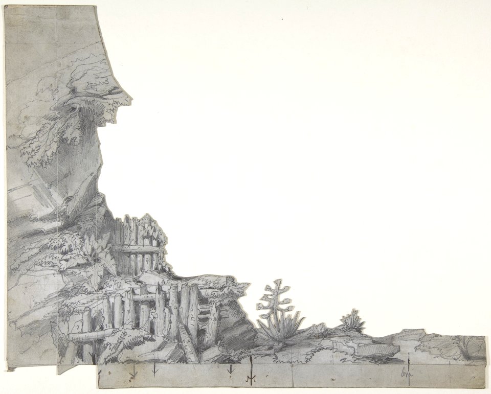 Design for a Stage Set at the Opéra, Paris MET DP810169