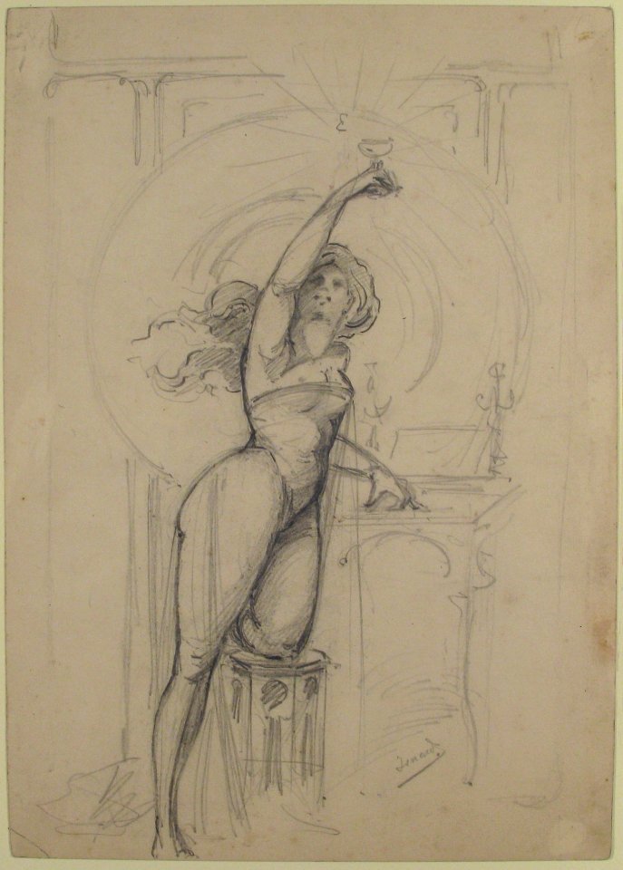 Design for an advertisement for champagne MET 69.524.8