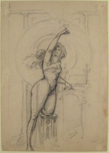 Design for an advertisement for champagne MET 69.524.8