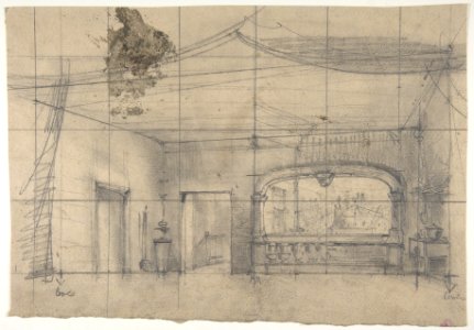 Design for a Stage Set at the Opéra, Paris MET DP810192