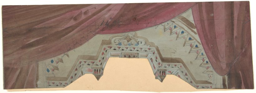 Design for a Stage Set at the Opéra, Paris MET DP810185