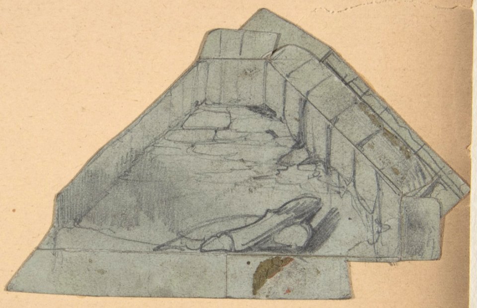 Design for a Stage Set at the Opéra, Paris MET DP810038