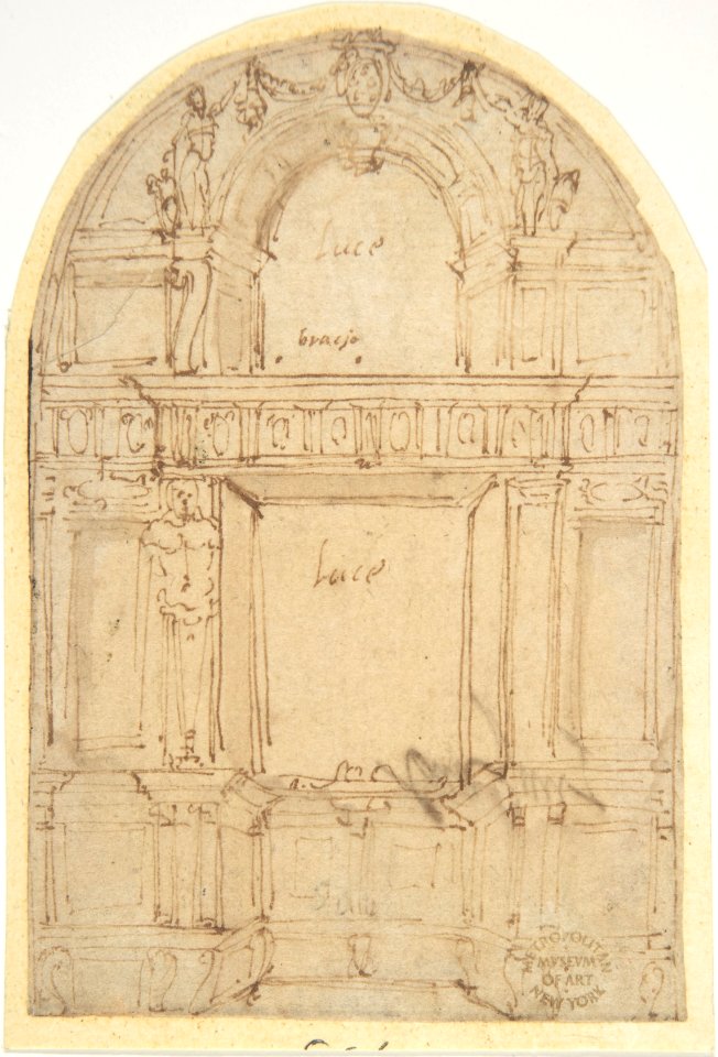 Design for a Wall with Two Windows MET DP801890