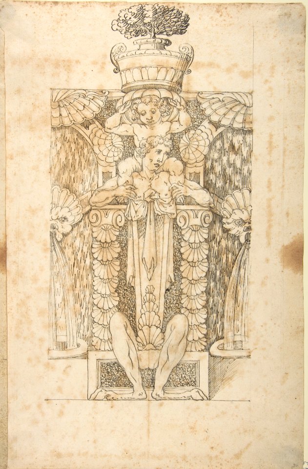 Design for a Wall Fountain MET DP803512