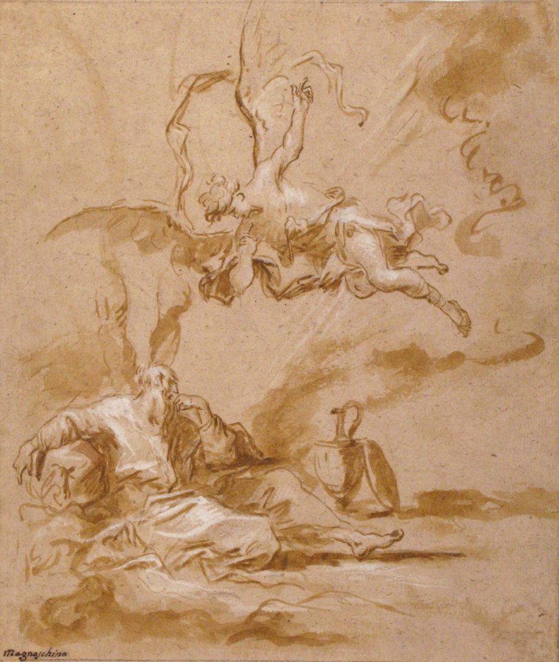 Elijah Visited by an Angel in the Wilderness (1 Kings 19-4-8) MET 53.169