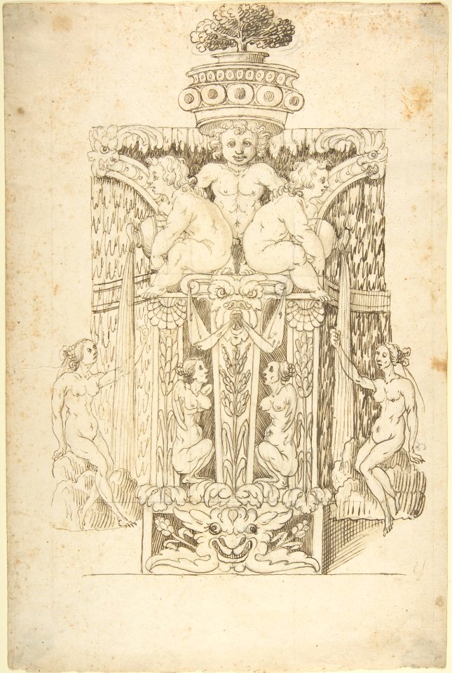 Design for a Wall Fountain MET DP803522