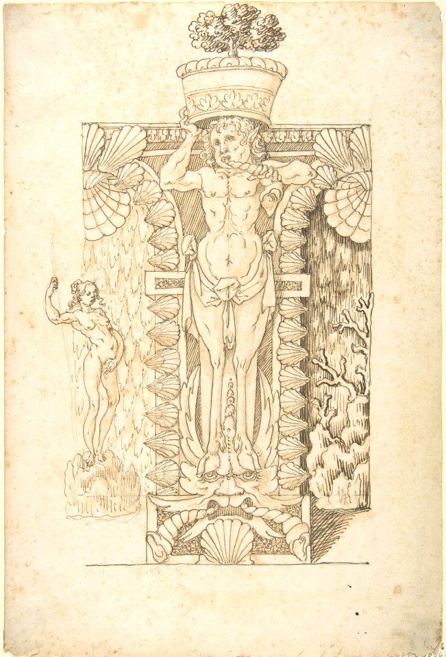 Design for a Wall Fountain MET DP803521