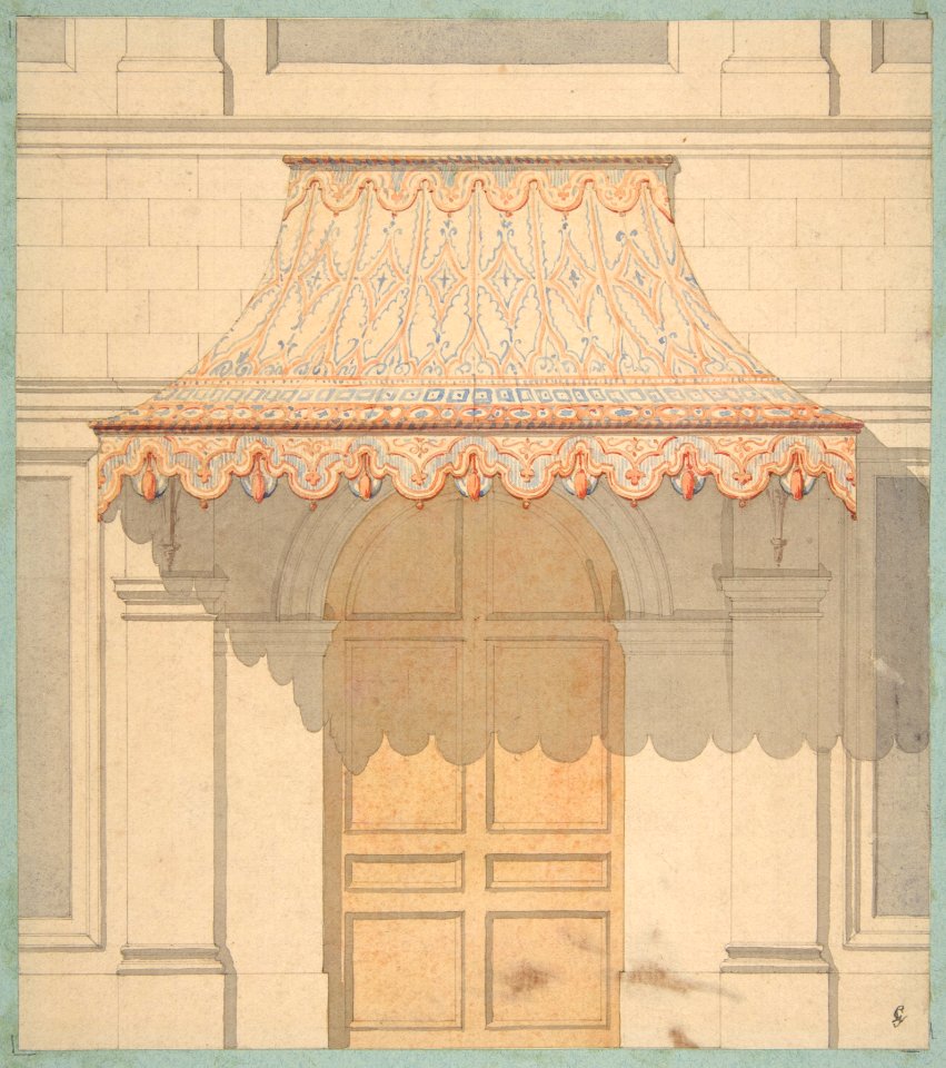 Design for an awning over a door, in Moorish style MET DP811576