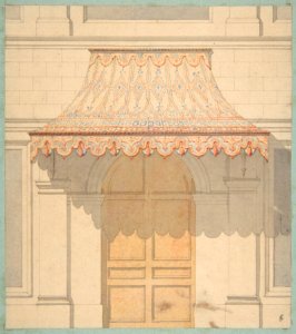 Design for an awning over a door, in Moorish style MET DP811576