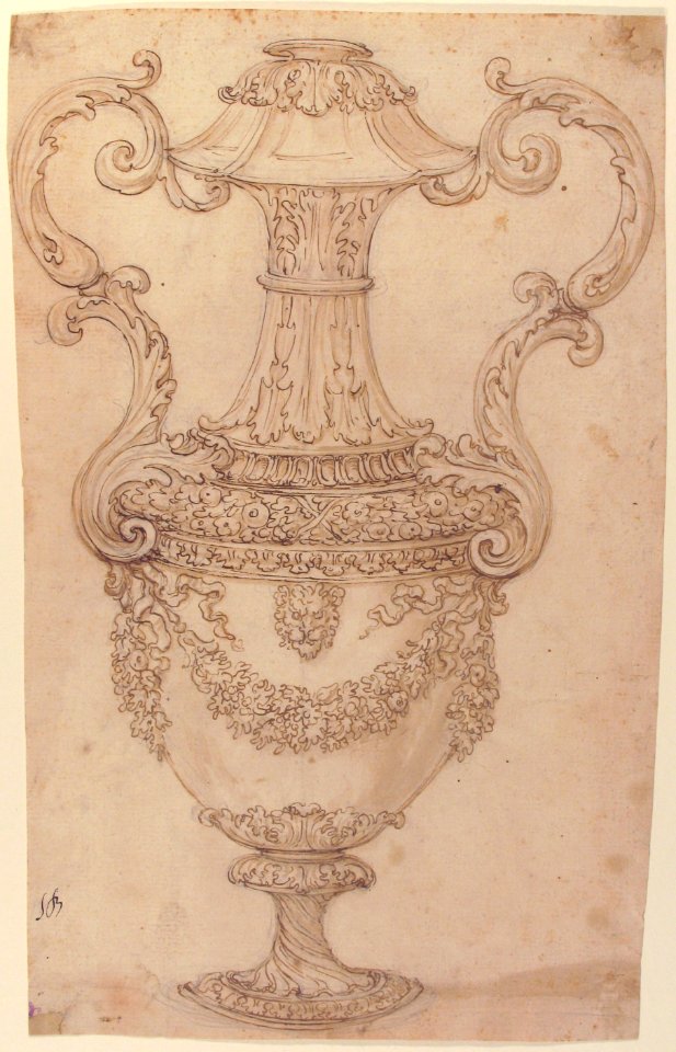 Design for a Vase with Handles, Decorated with a Festoon MET 52.570.292