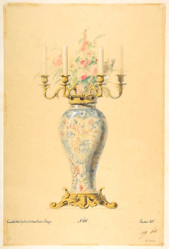 Design for a Vase with Candelabra MET DP812408