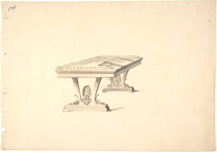 Design for a Work Table with a Railing MET DP807020