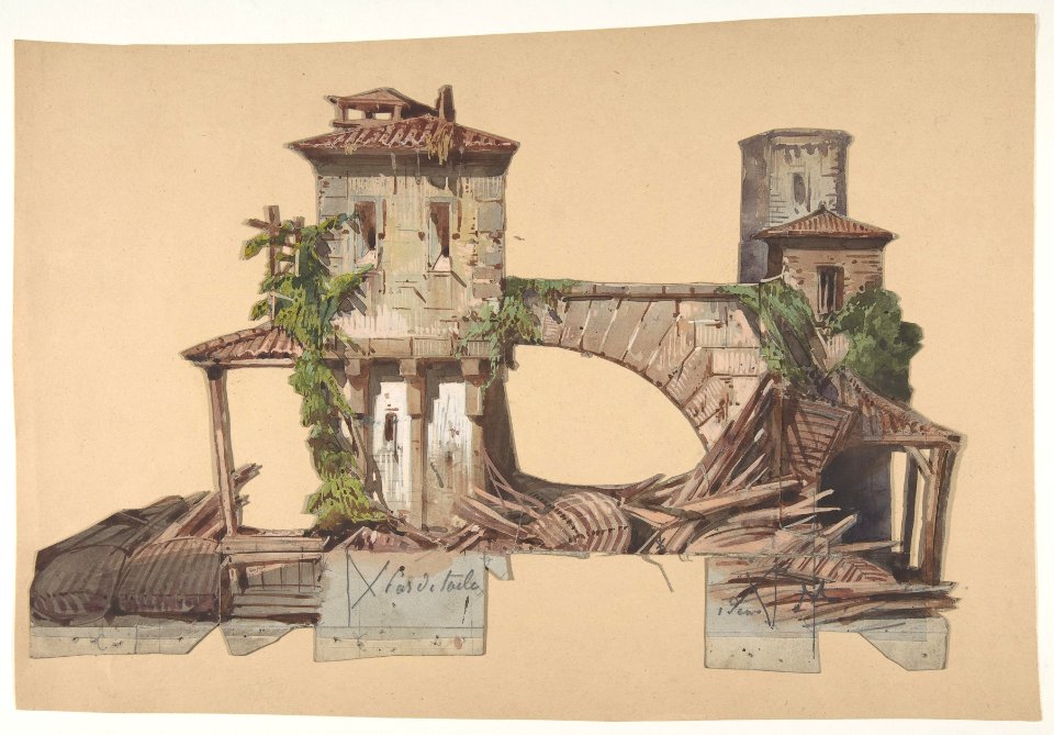 Design for a Stage Set at the Opéra, Paris MET DP810173