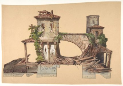 Design for a Stage Set at the Opéra, Paris MET DP810173