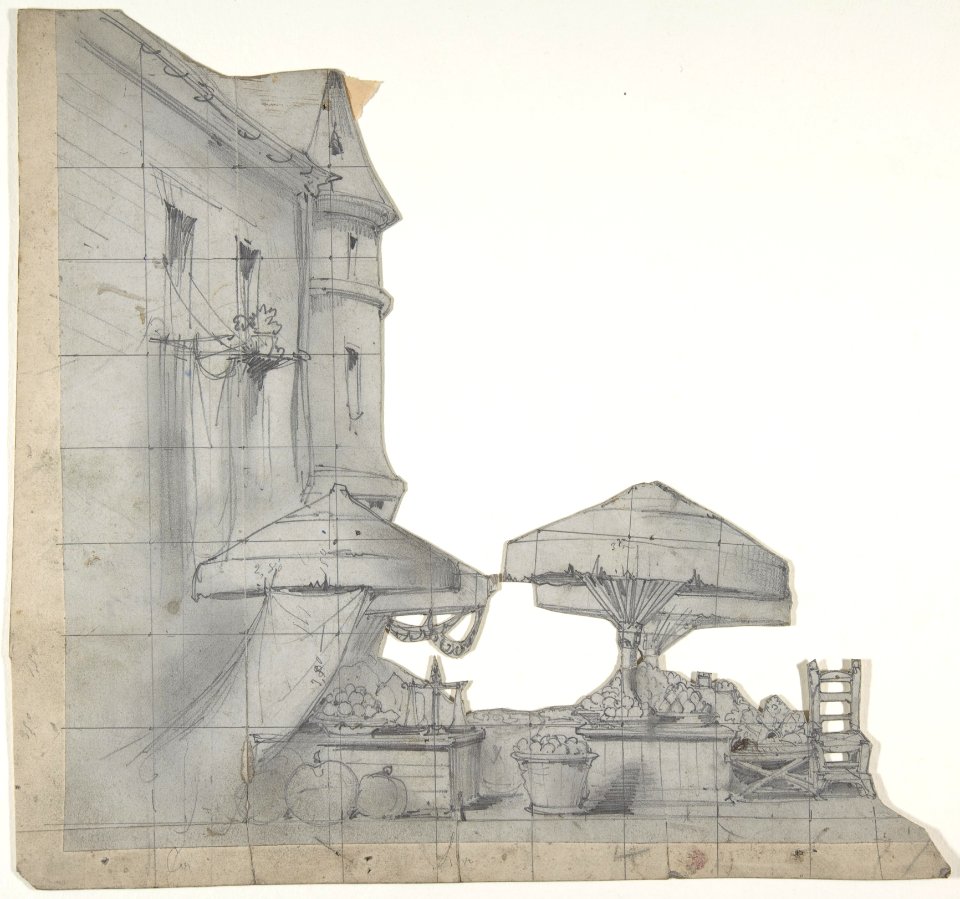 Design for a Stage Set at the Opéra, Paris MET DP810170